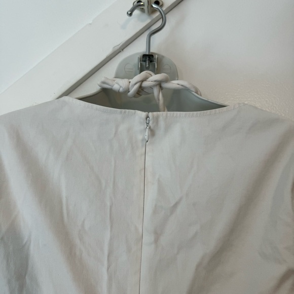 Rosie Assoulin Anchor Aweigh Cutout Short Sleeve Rope Halter Mini Dress White 0 - Picture 6 of 12